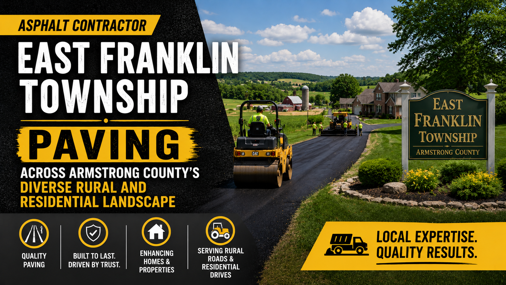 Asphalt Contractor East Franklin Township Paving Across Armstrong County’s Diverse Rural and Residential Landscape